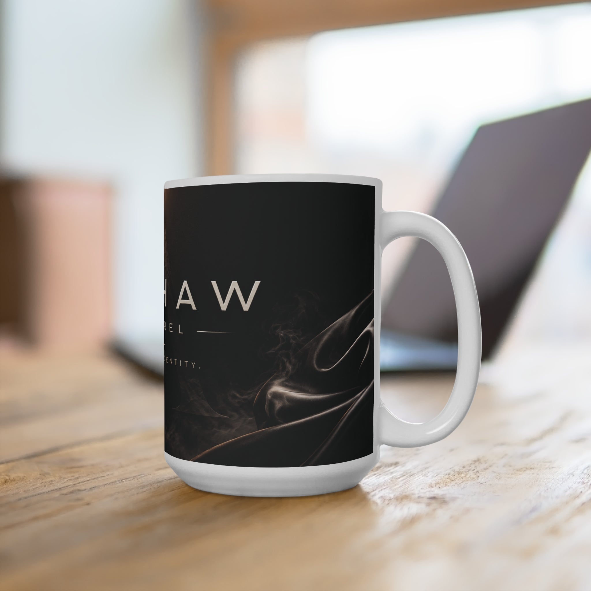 Inchaw Apparel "Logo Dark Smoke" 15oz Coffee Cup