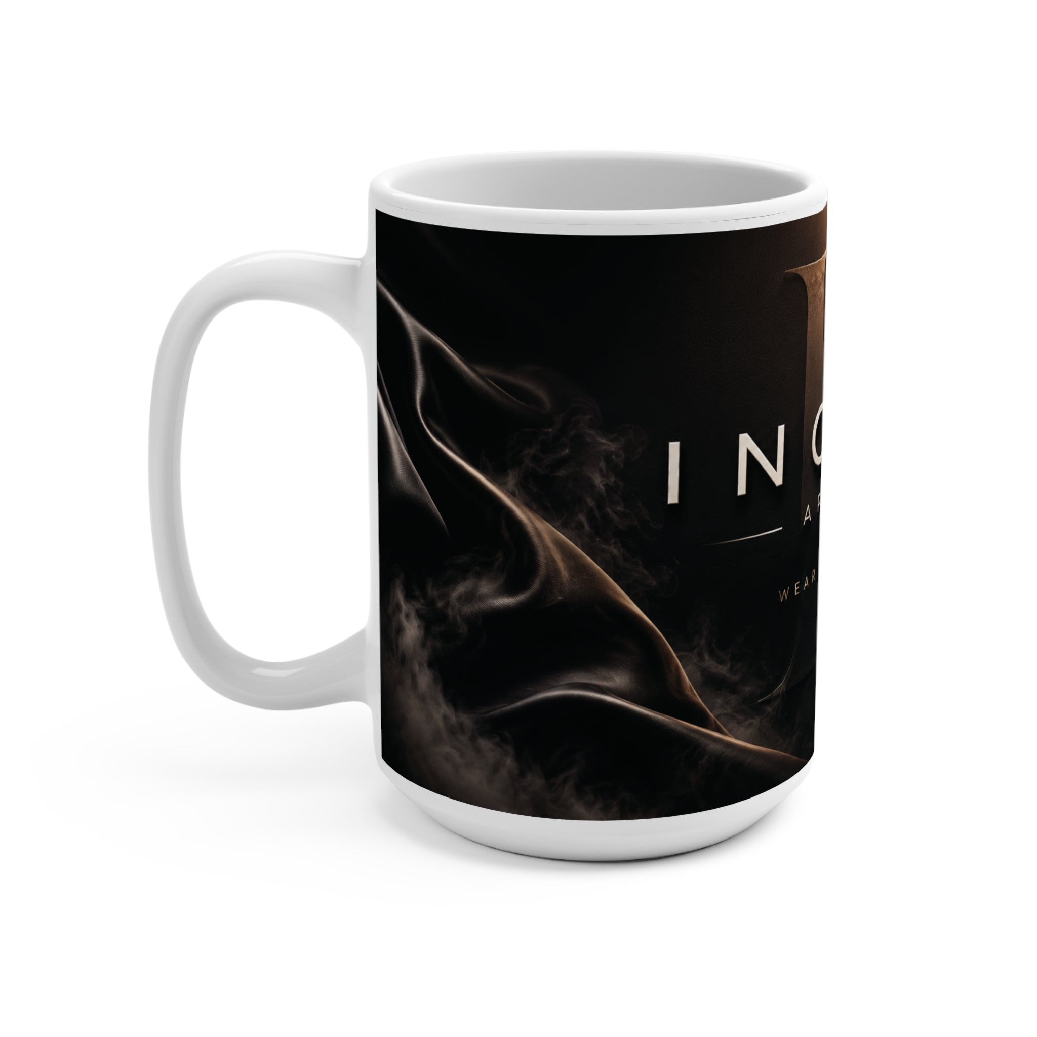Inchaw Apparel "Logo Dark Smoke" 15oz Coffee Cup