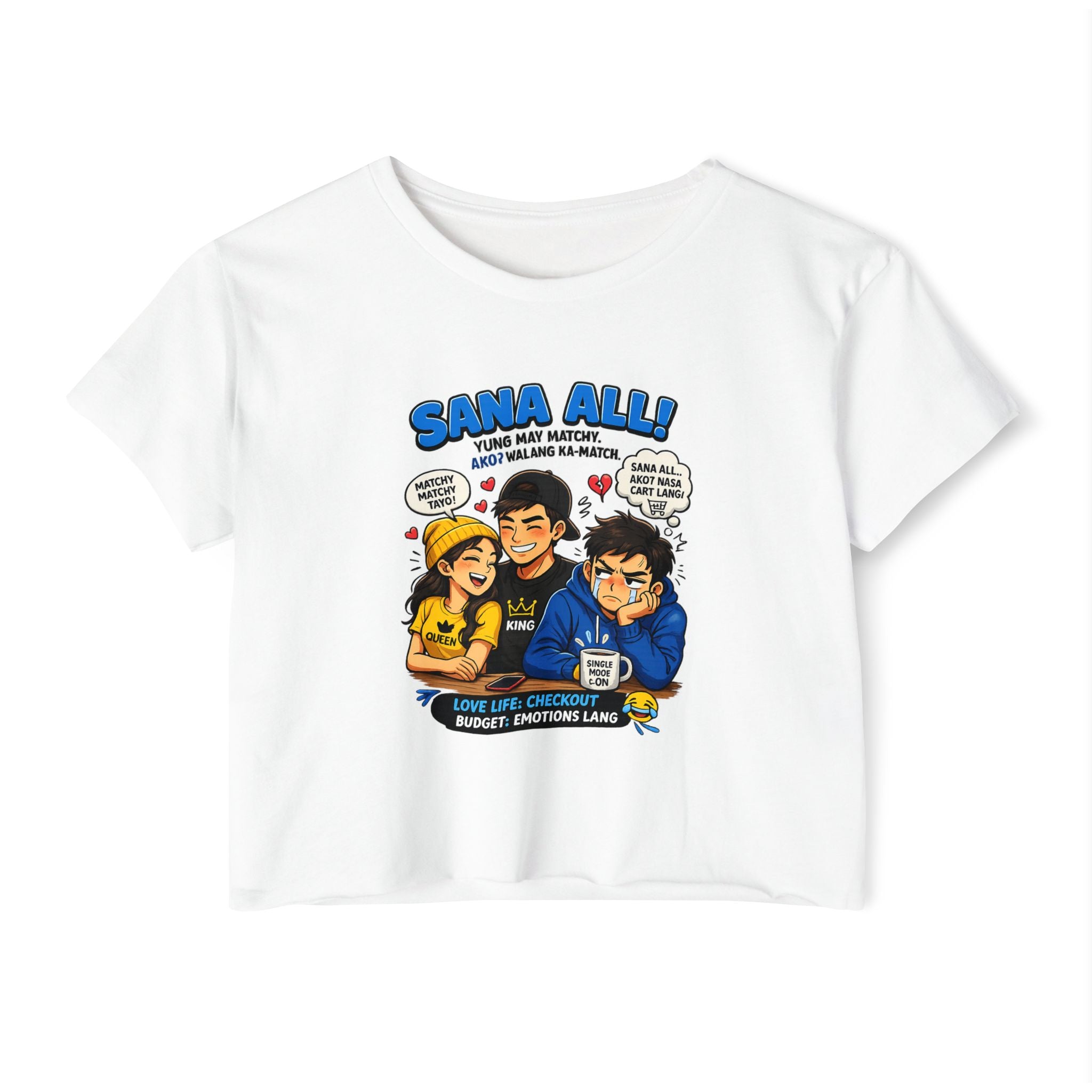Inchaw Apparel "Sana All!" Ladies Festival Crop Top