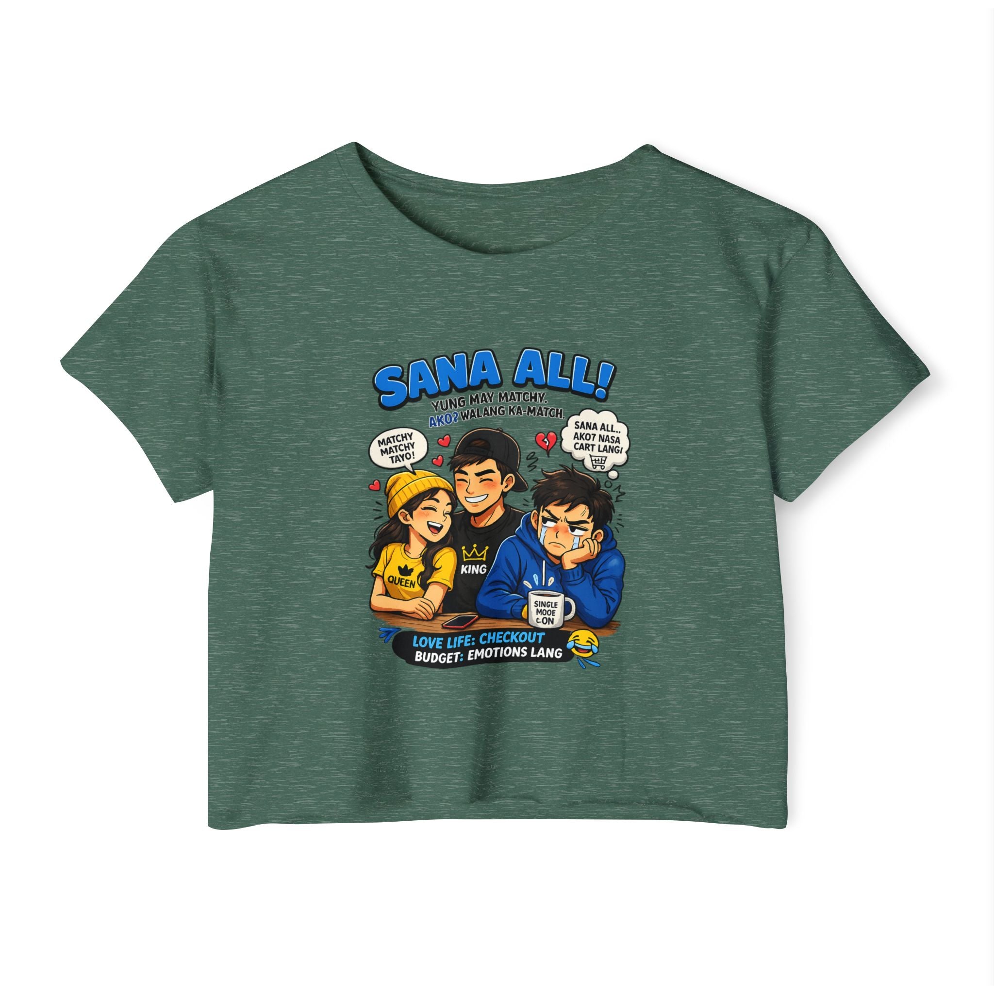 Inchaw Apparel "Sana All!" Ladies Festival Crop Top