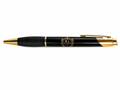 Inchaw Apparel "Vintage Gold Crest" Engraved Brass Ballpoint Pen