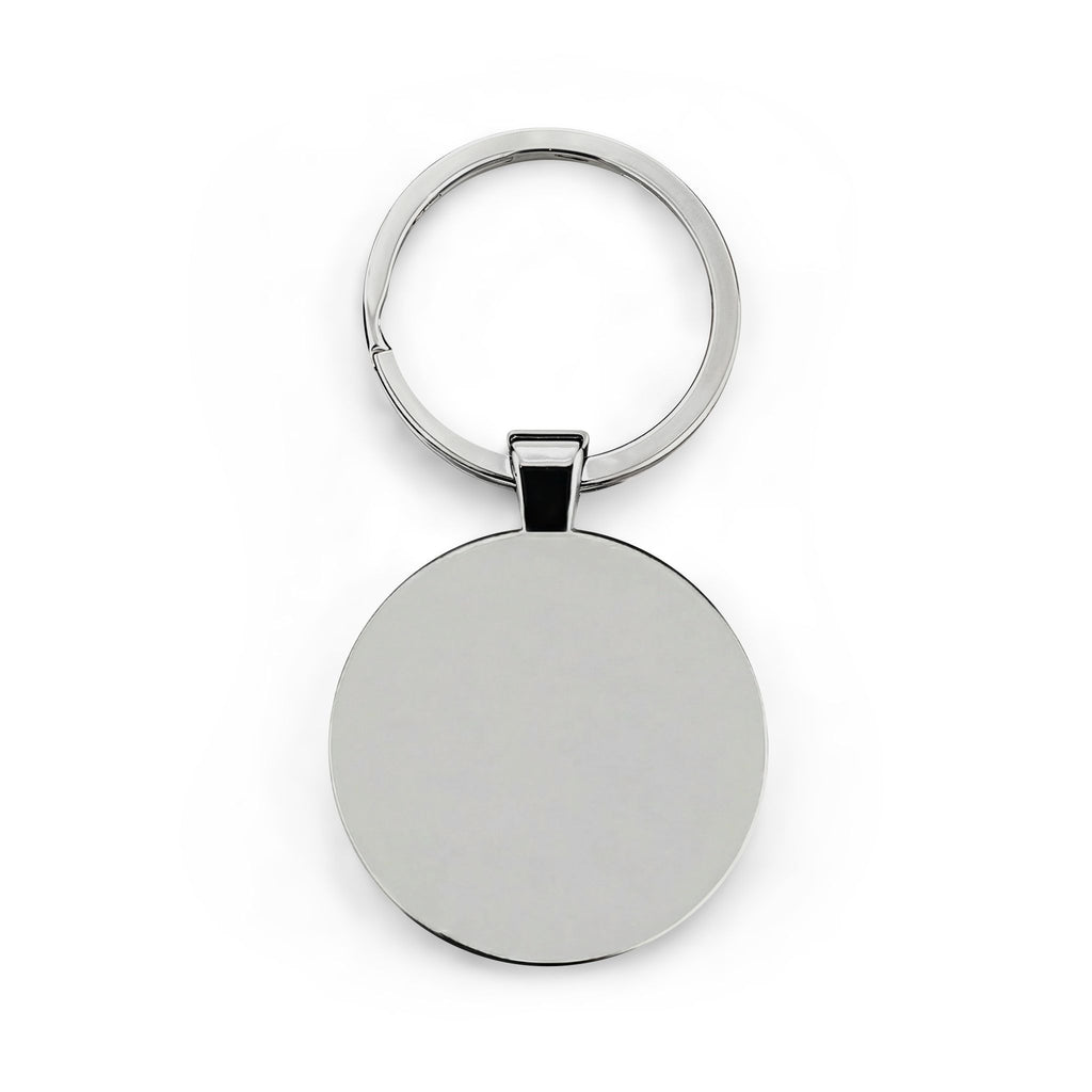 Inchaw Apparel "Vintage Gold Crest"  Round Stainless Steel Keychain