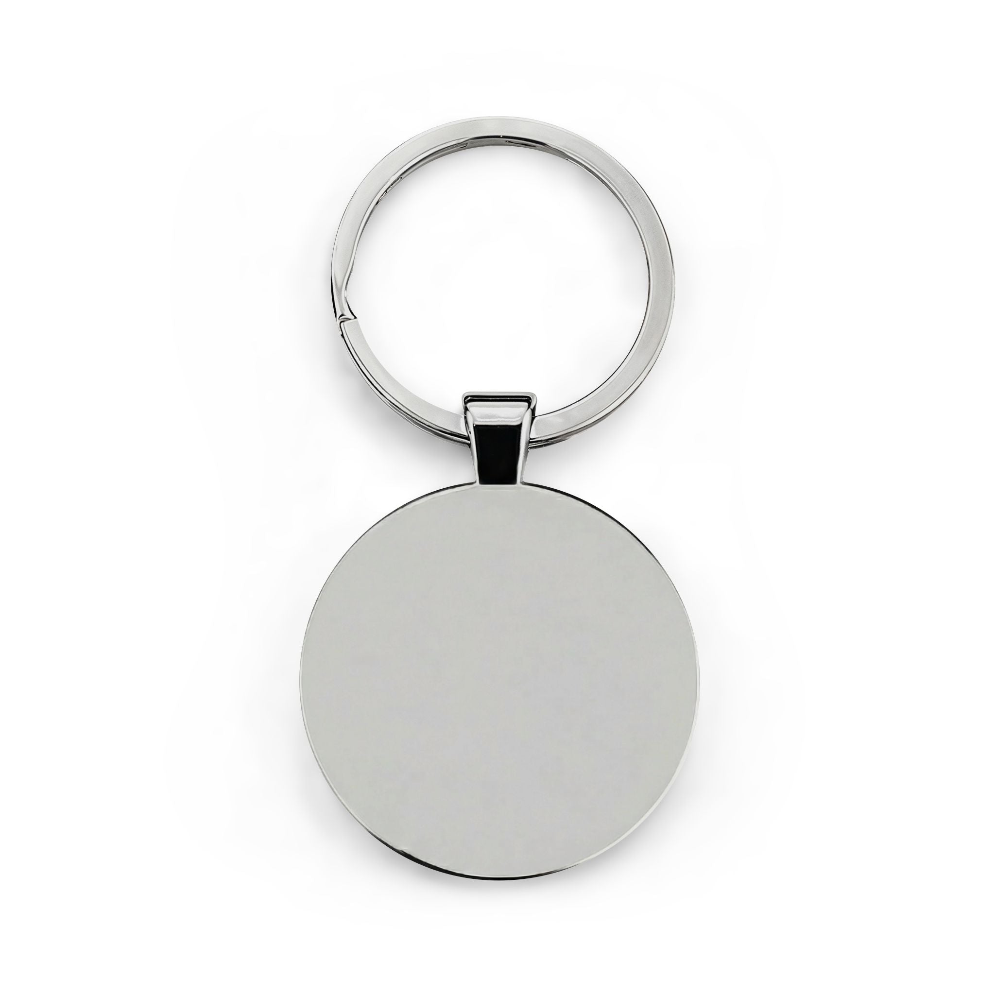 Inchaw Apparel "Vintage Gold Crest"  Round Stainless Steel Keychain